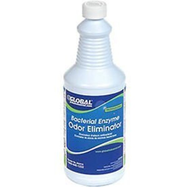 Global Industrial Bacterial Enzyme Odor Eliminator, 1 Quart Bottles, 6PK 640410